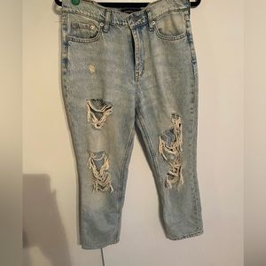 Aeropostale Mom Distressed Jeans